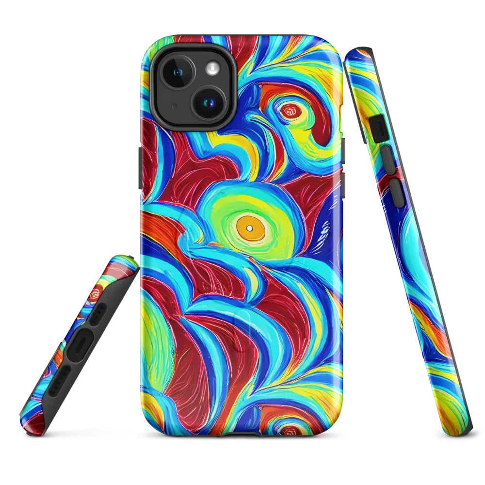 Azure Cyclone on MagSafe Tough Case for iPhone® — Front