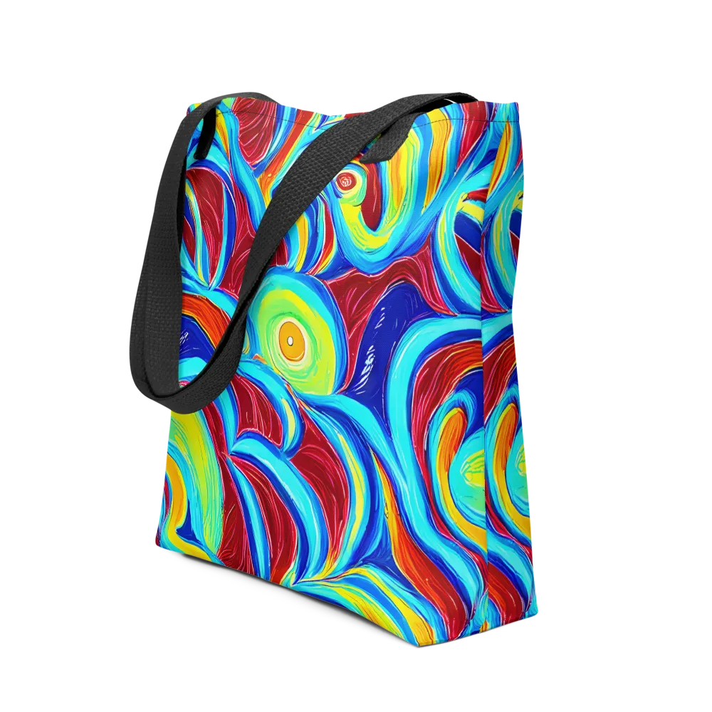 Azure Cyclone on Tote Bag — Front