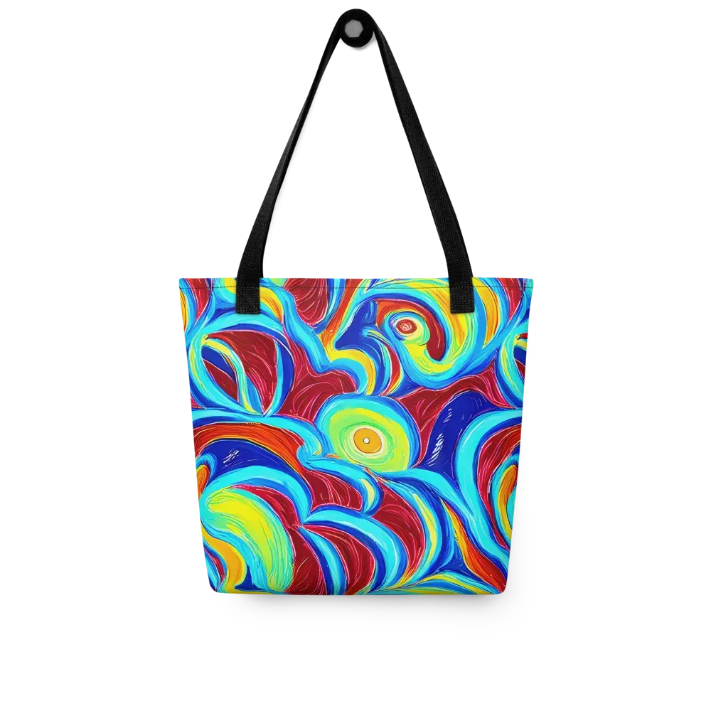 Azure Cyclone on Tote Bag — Front