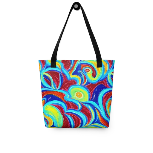 Azure Cyclone on a Tote Bag
