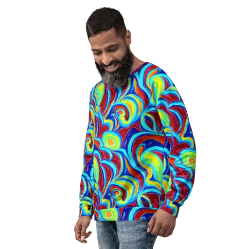 Azure Cyclone on a Sweatshirt