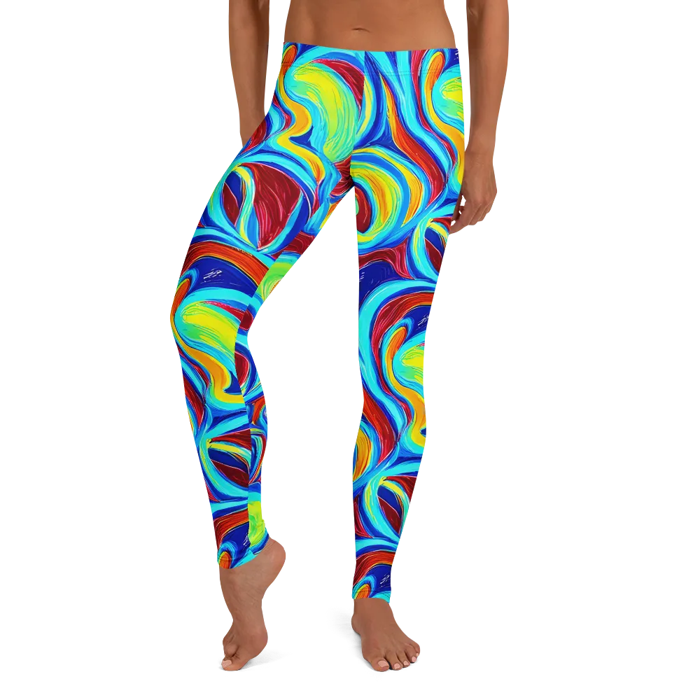 Azure Cyclone on Leggings — Front