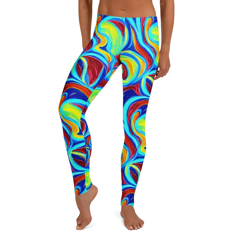 Azure Cyclone on Leggings — Front