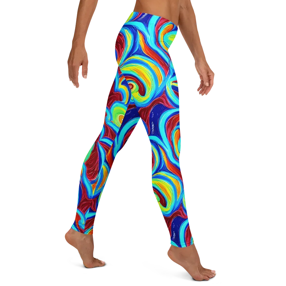 Azure Cyclone on Leggings — Right