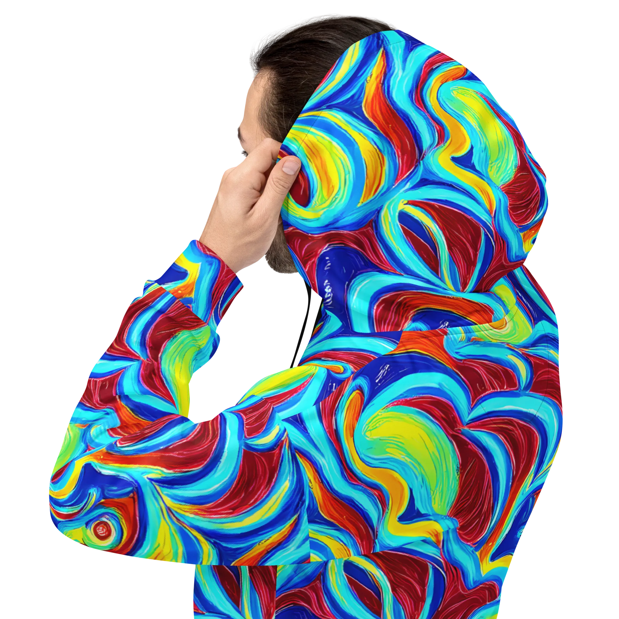 Azure Cyclone on Hoodie — Back