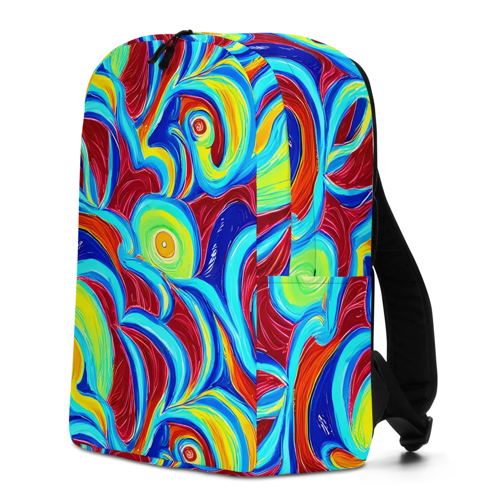 Azure Cyclone on Minimalist Backpack — Left
