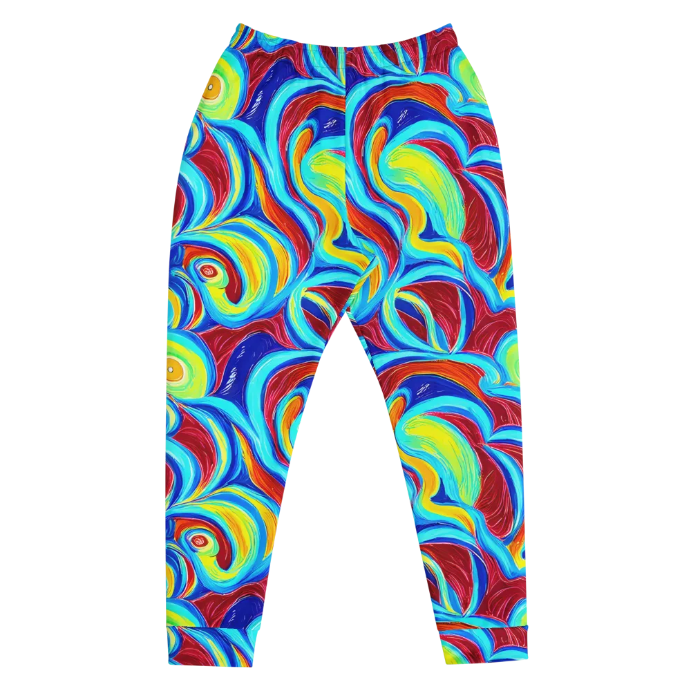 Azure Cyclone on Men's Joggers — Front