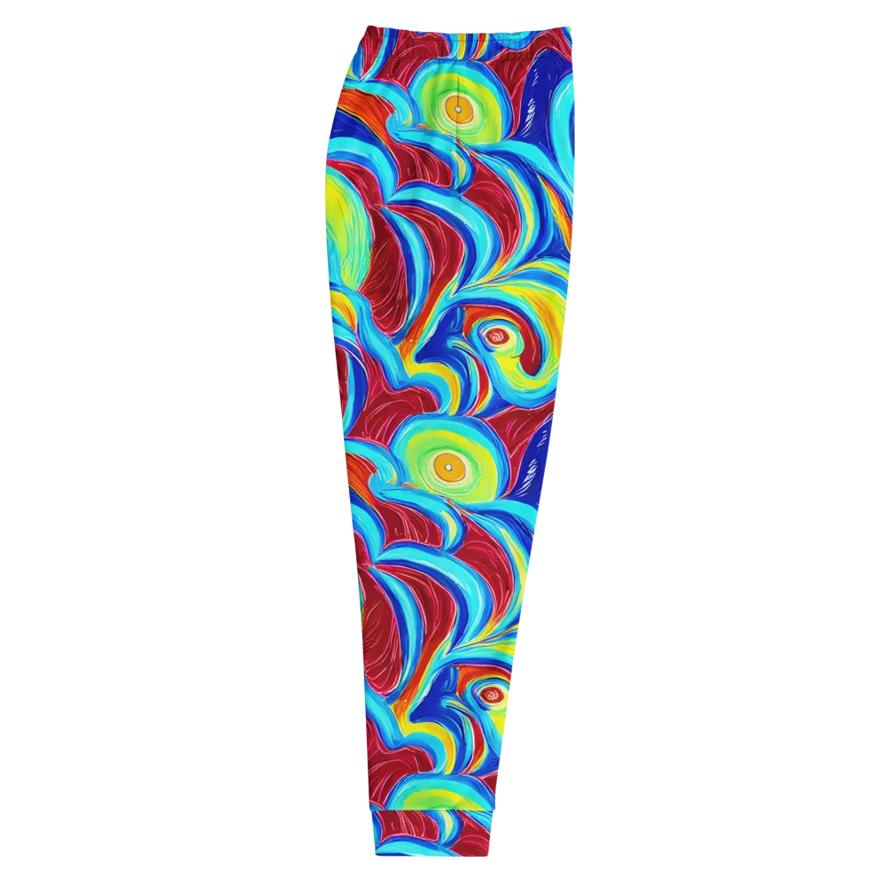 Azure Cyclone on Men's Joggers — Right