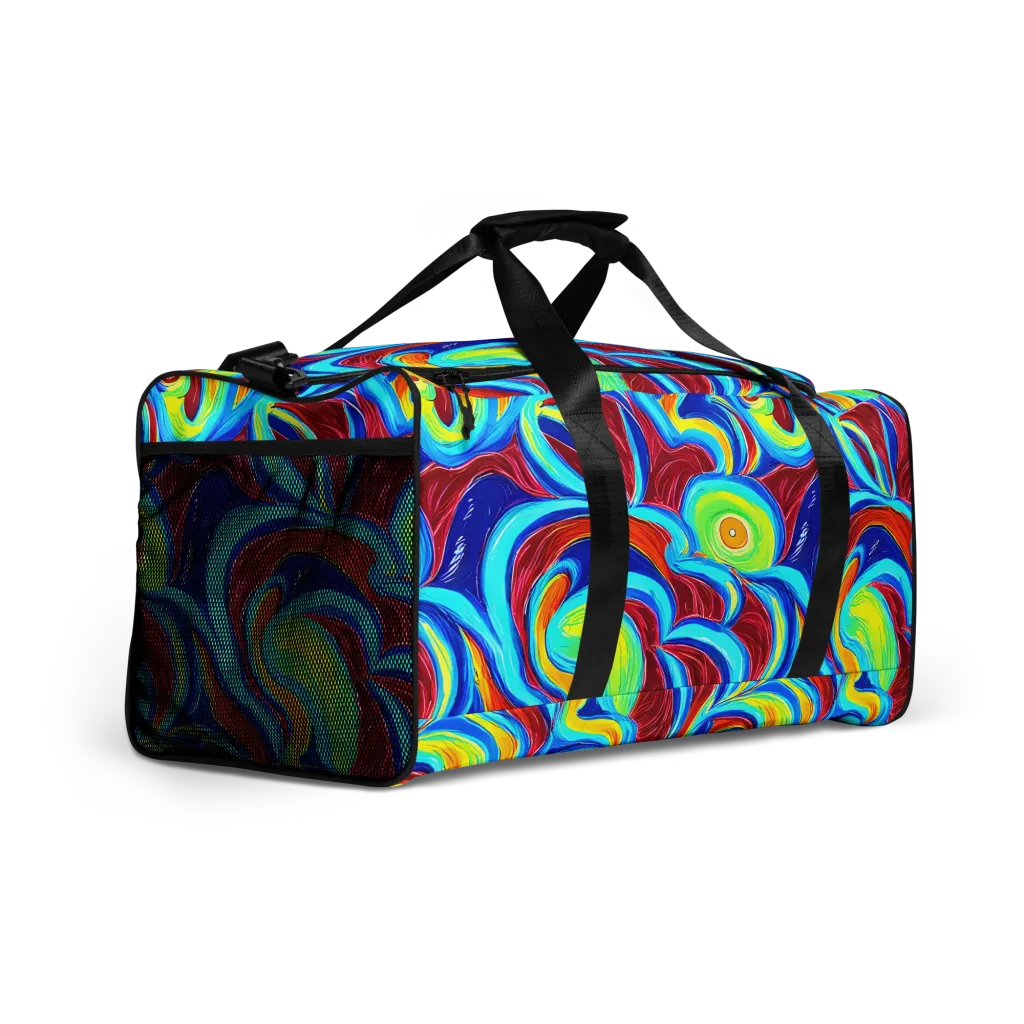 Azure Cyclone on Duffle Bag — Right Front