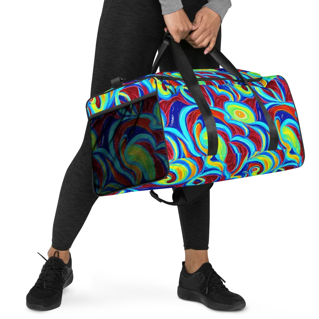 Azure Cyclone on Duffle Bag — Right Front