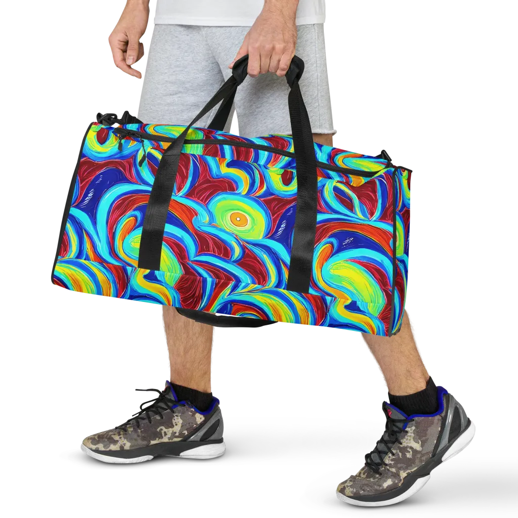 Azure Cyclone on Duffle Bag — Front