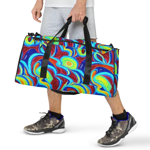 Azure Cyclone on a Duffle Bag