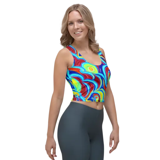 Azure Cyclone on a Crop Top