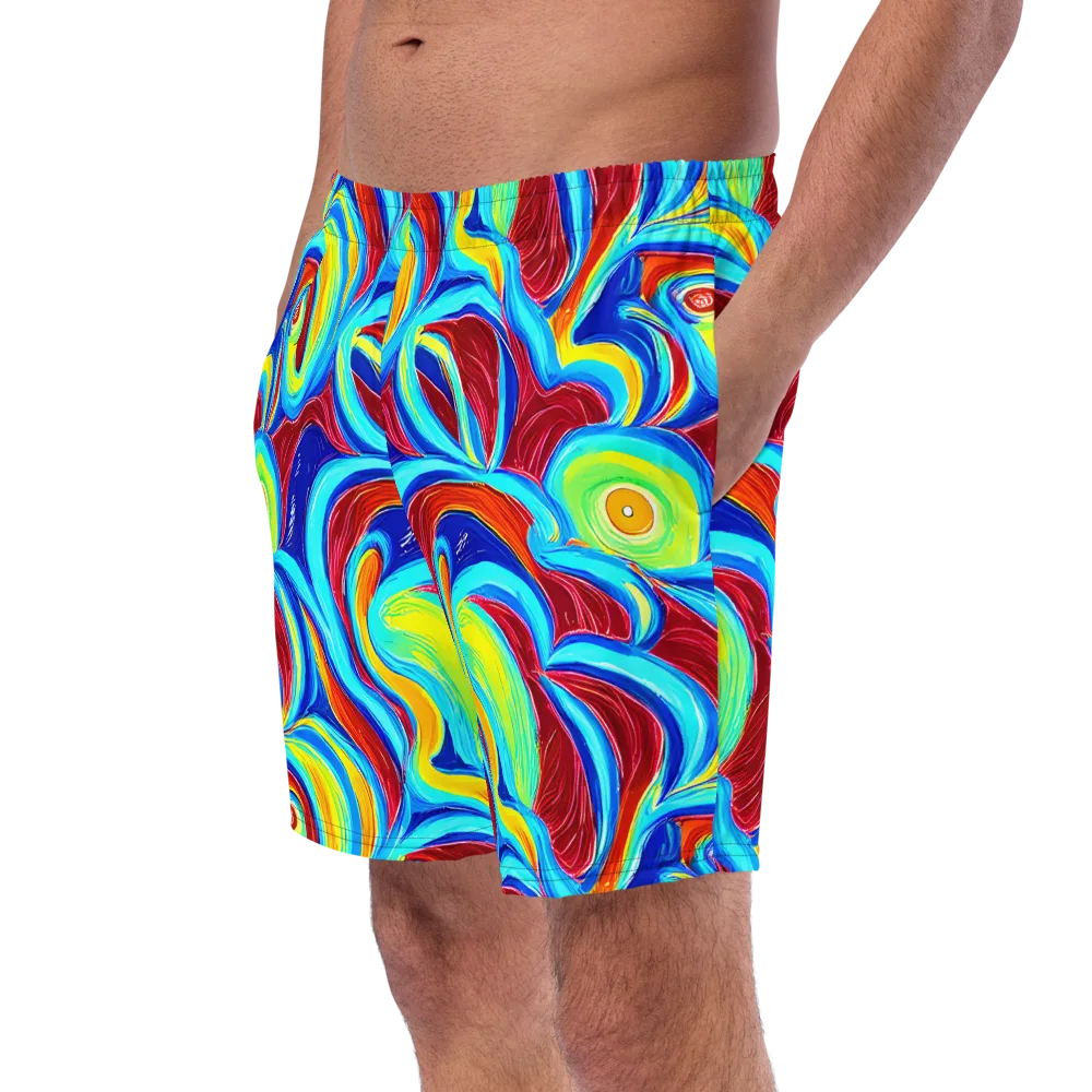 Azure Cyclone on Swim Trunks — Left Front