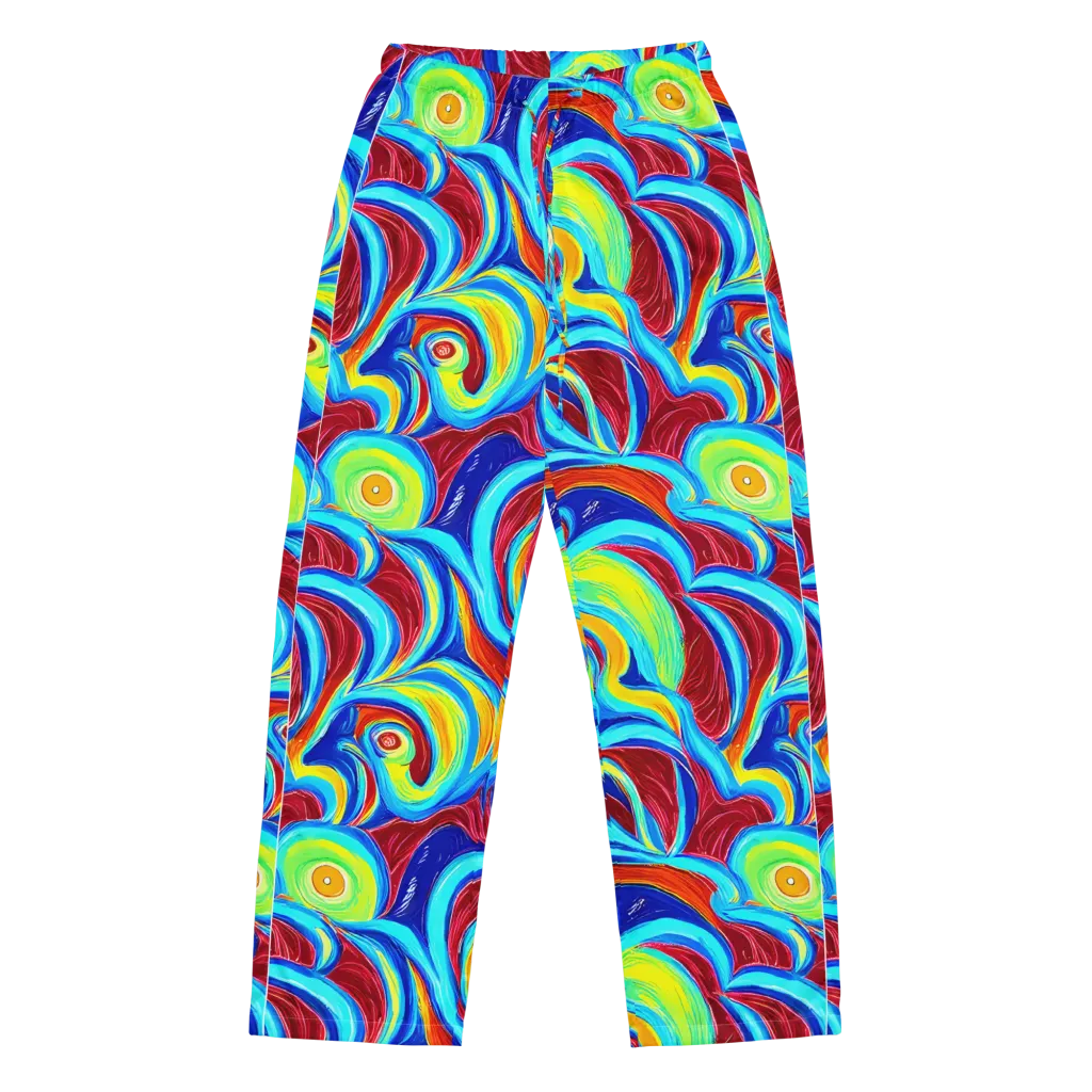 Azure Cyclone on Women's Pajama Pants — Front