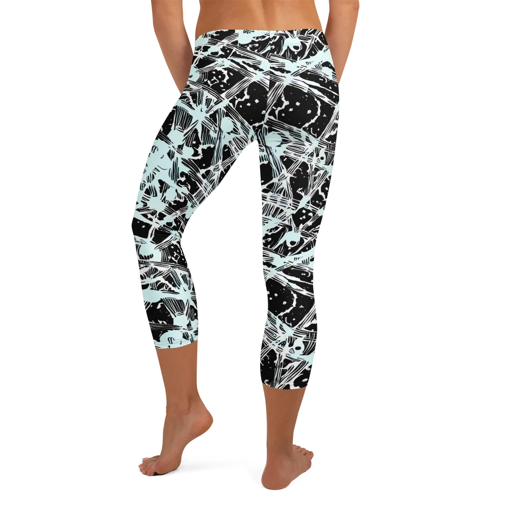 Polar Static on Capri Leggings — Back