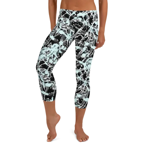 Polar Static on a Capri Leggings
