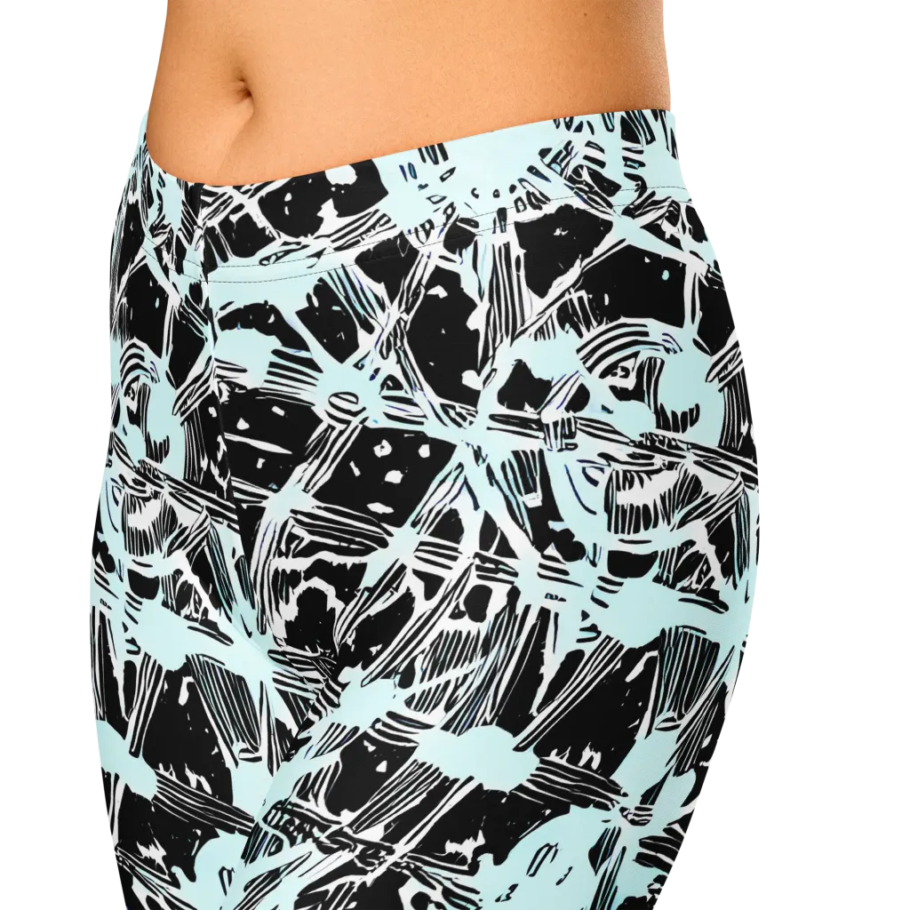 Polar Static on Capri Leggings — Zoomed-in