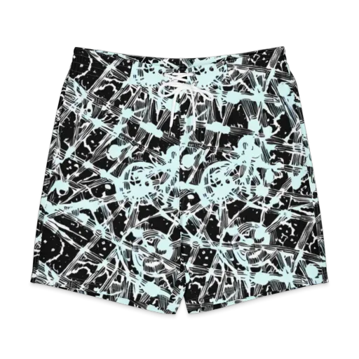 Polar Static on a Men's Board Shorts