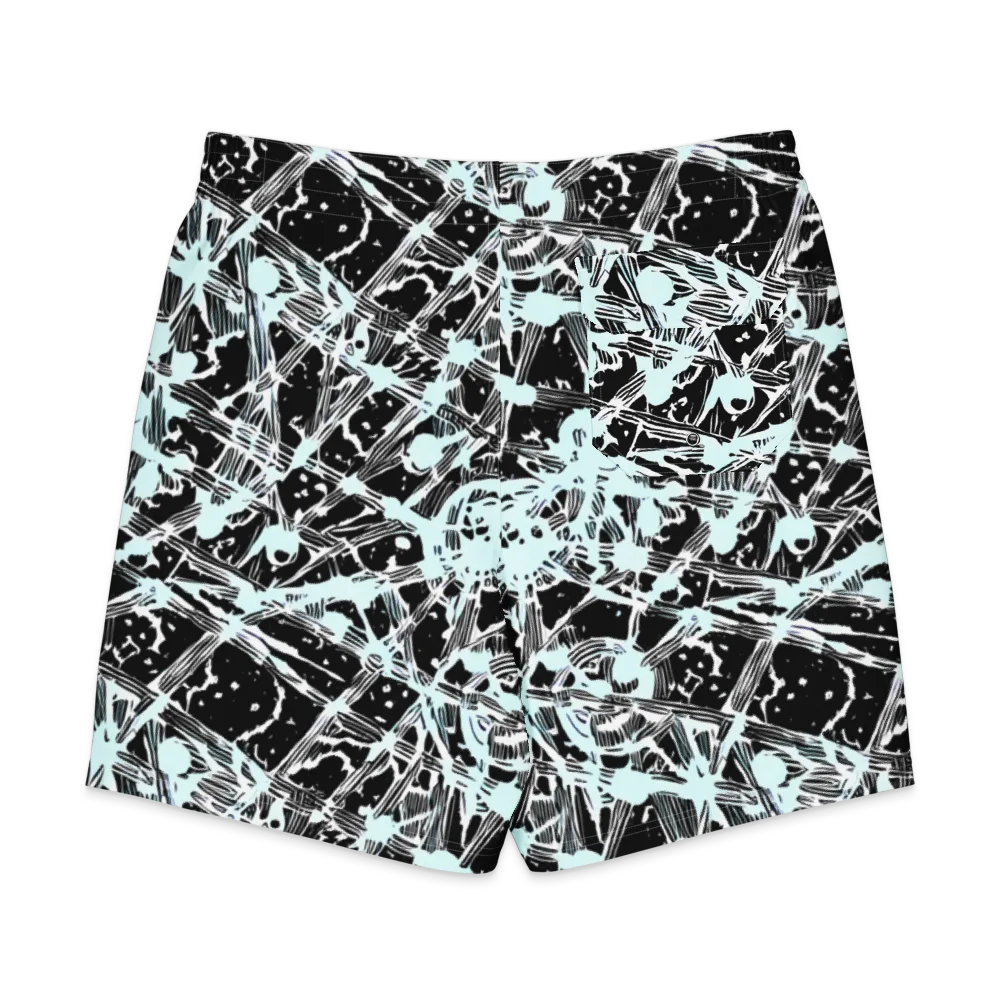 Polar Static on Men's Board Shorts — Back