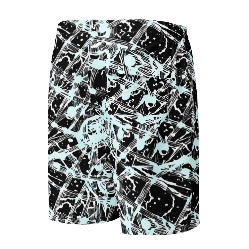 Polar Static on Men's Board Shorts — Back