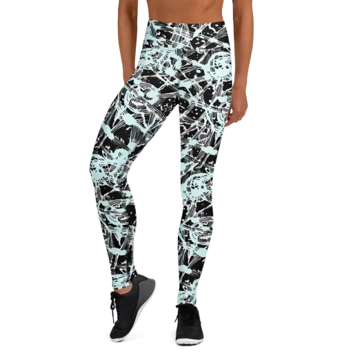 Polar Static on a Yoga Leggings