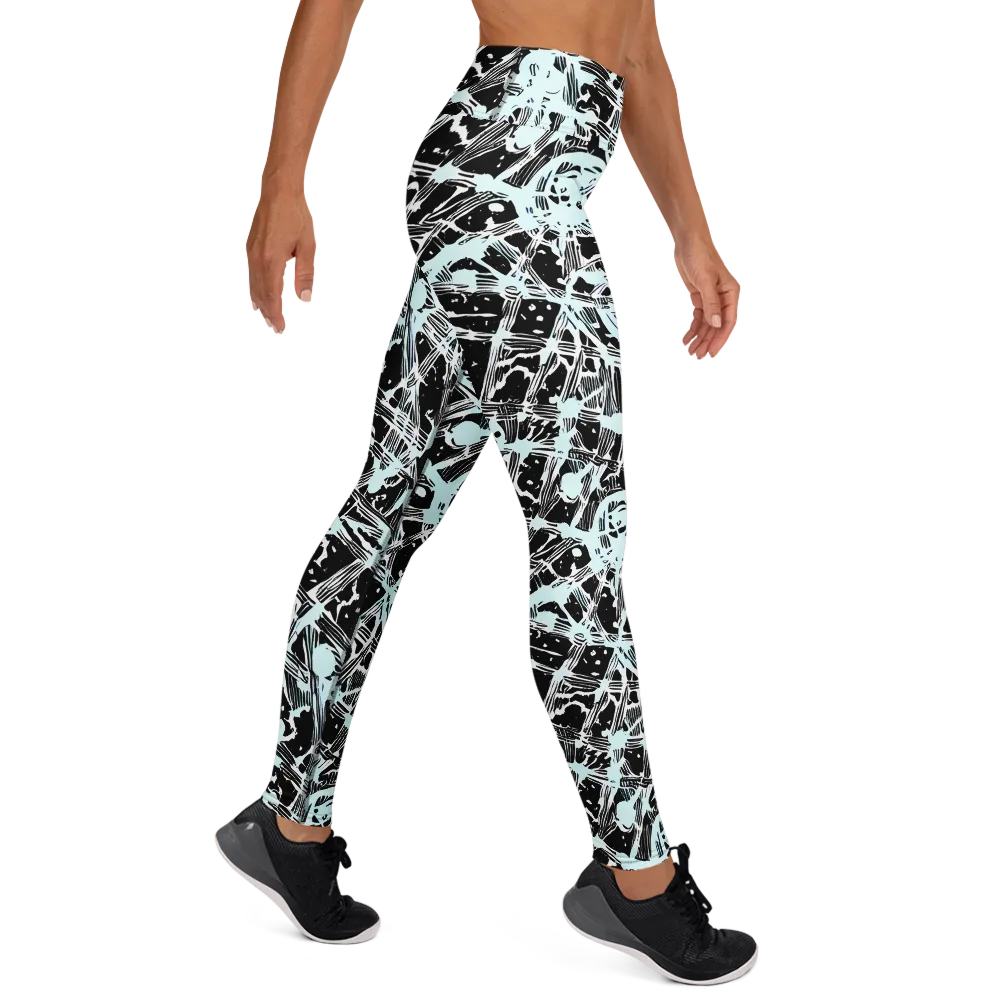 Polar Static on Yoga Leggings — Right
