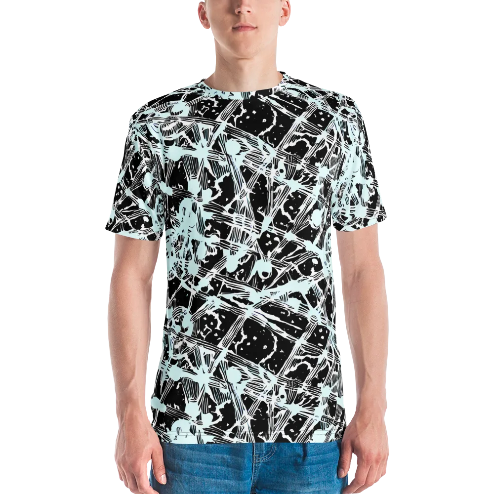 Polar Static on Men's Crew Neck T-Shirt — Front