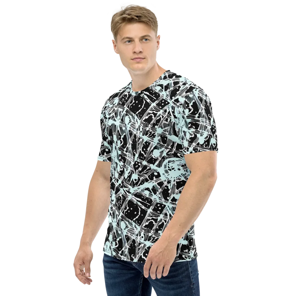 Polar Static on Men's Crew Neck T-Shirt — Left