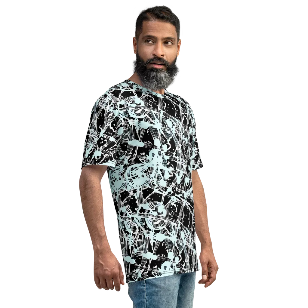 Polar Static on Men's Crew Neck T-Shirt — Right