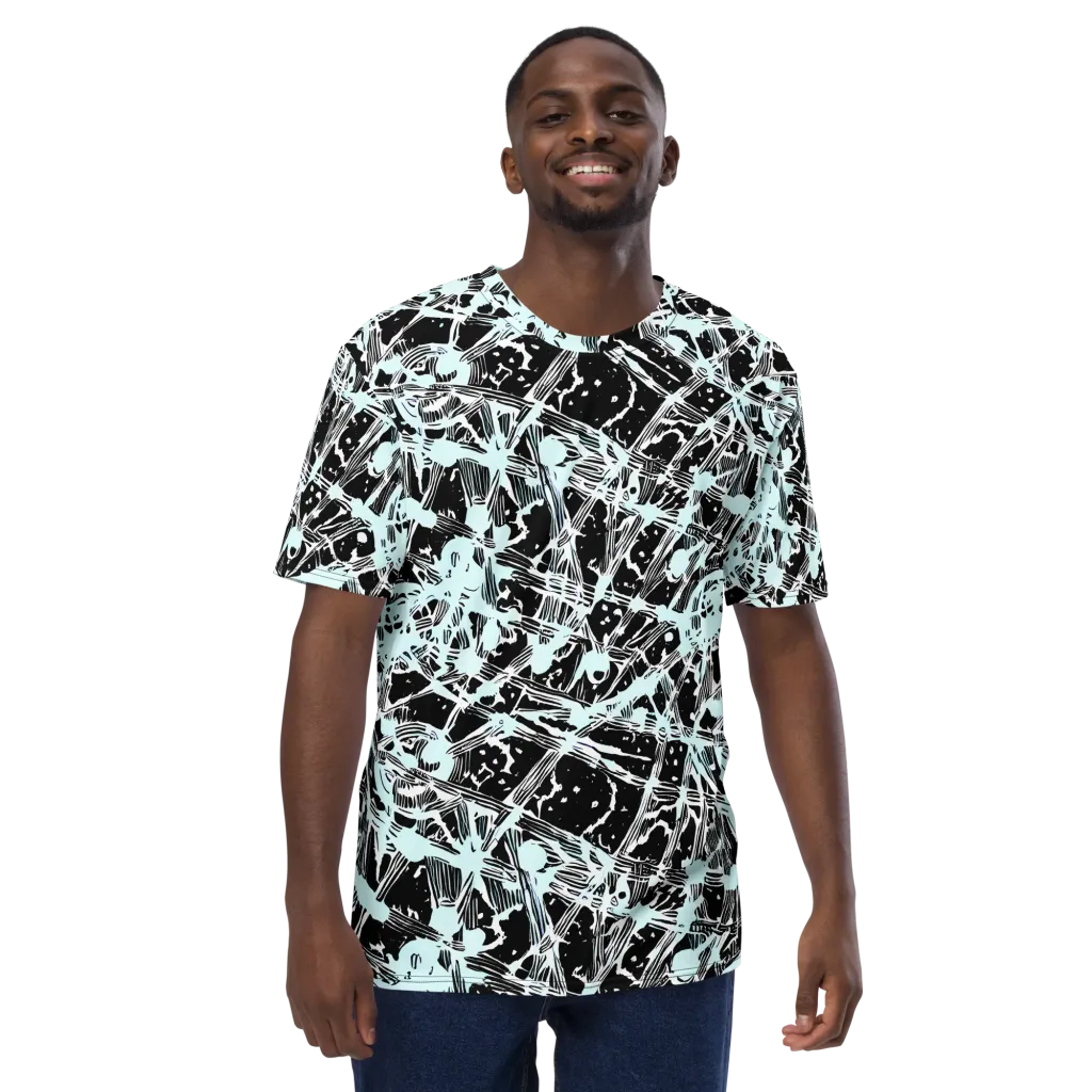 Polar Static on Men's Crew Neck T-Shirt — Front