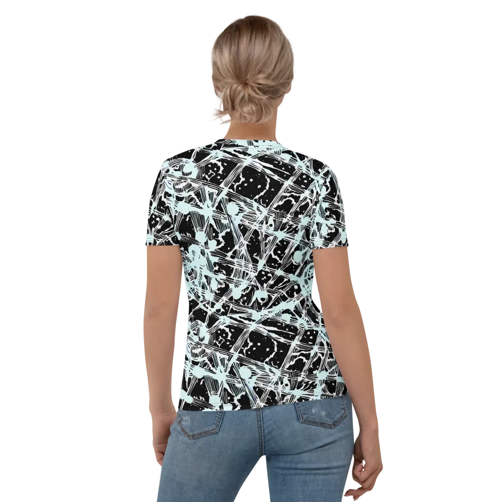 Polar Static on Women's Crew Neck T-Shirt — Back
