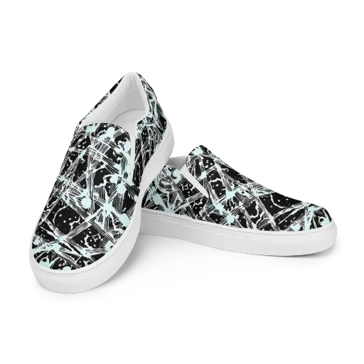 Polar Static on a Men's Slip-On Canvas Shoes