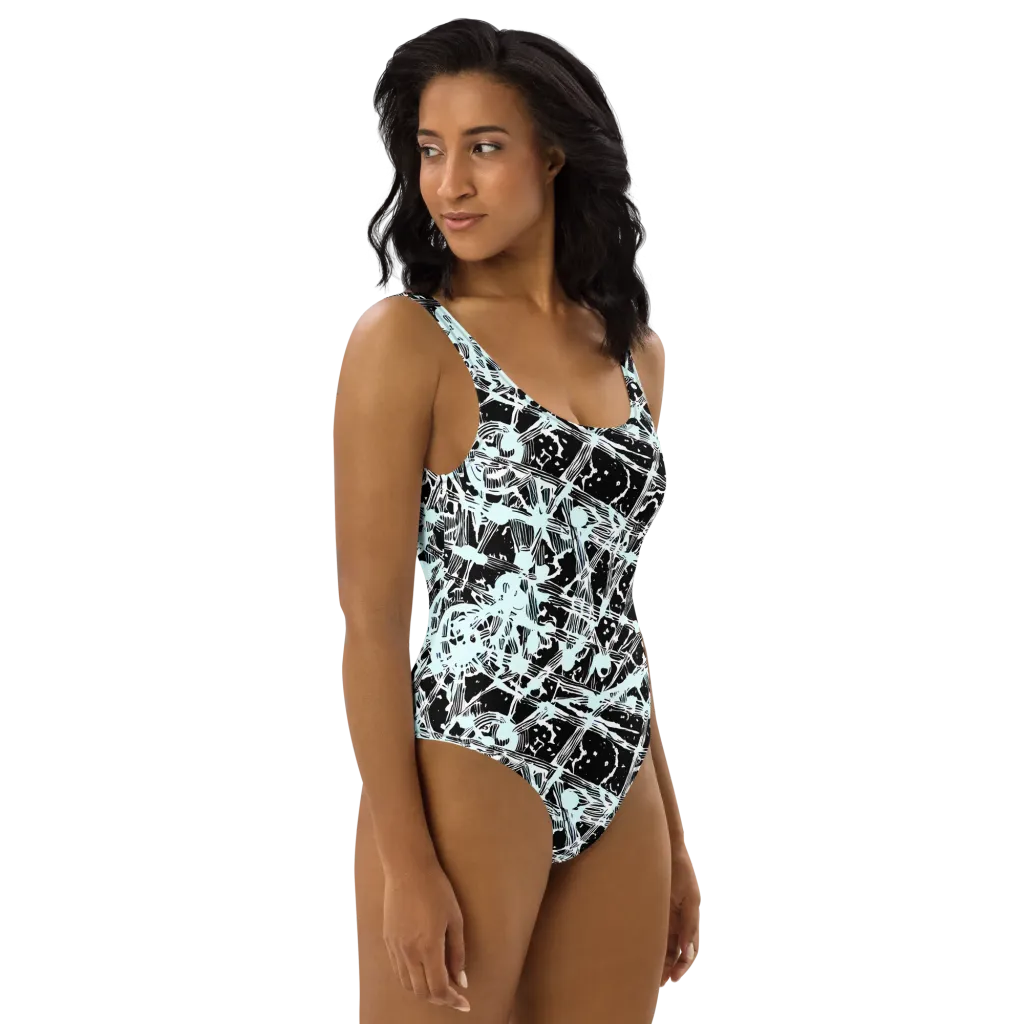 Polar Static on One-Piece Swimsuit — Right