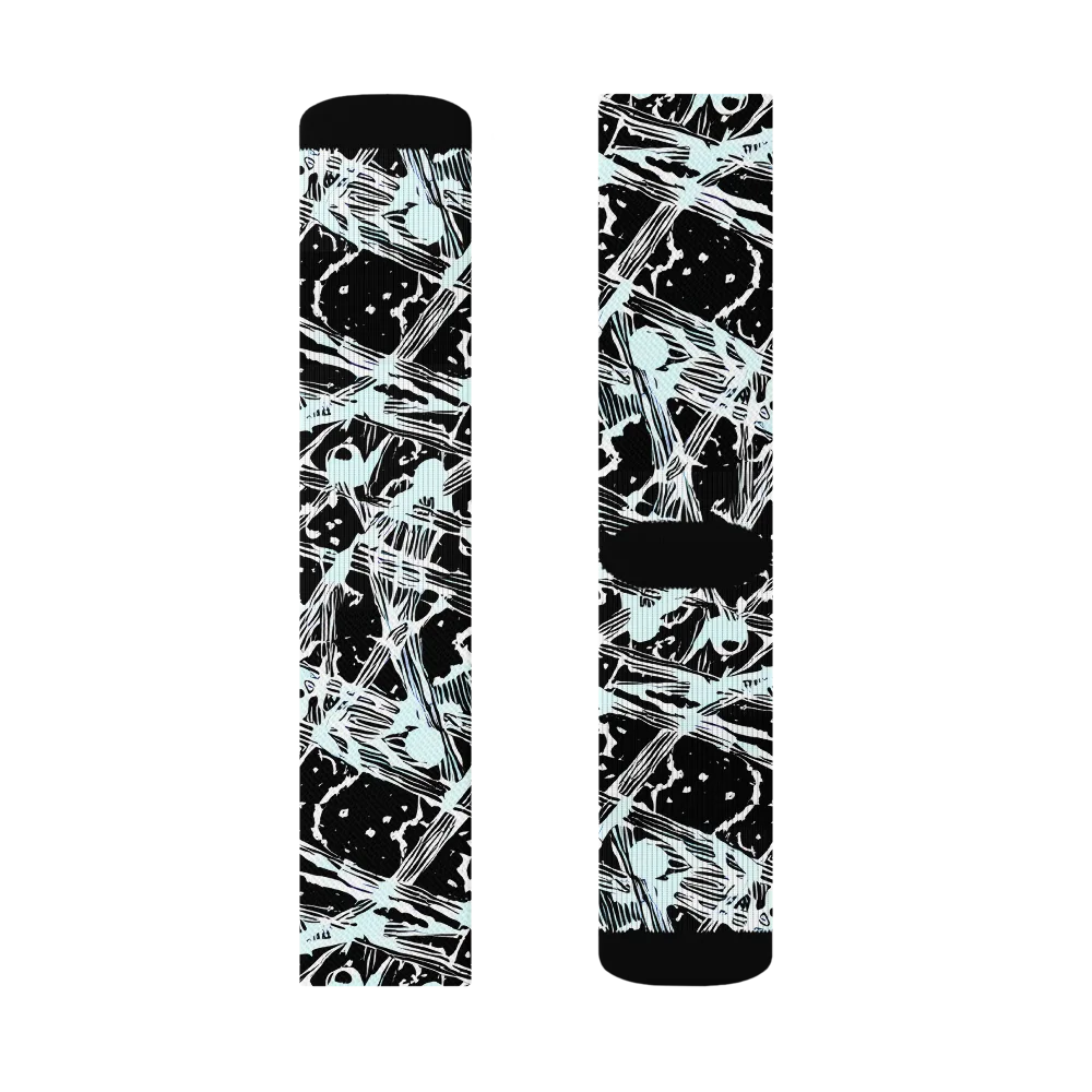 Polar Static on Socks — Right Sock
