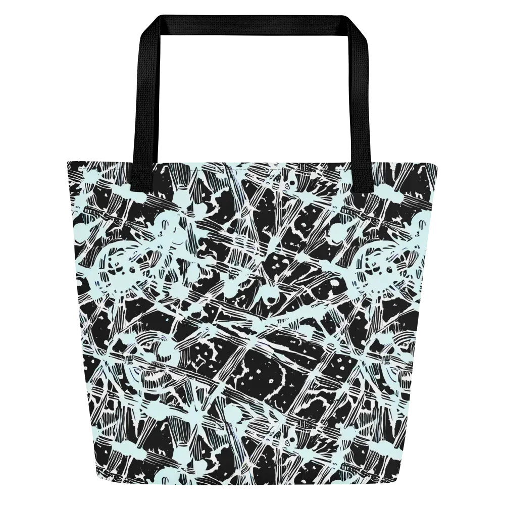 Polar Static on Large Tote Bag W/ Pocket — Front