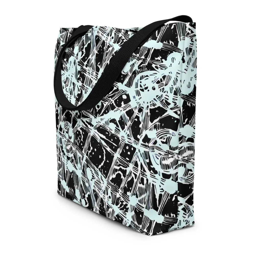 Polar Static on Large Tote Bag W/ Pocket — Front