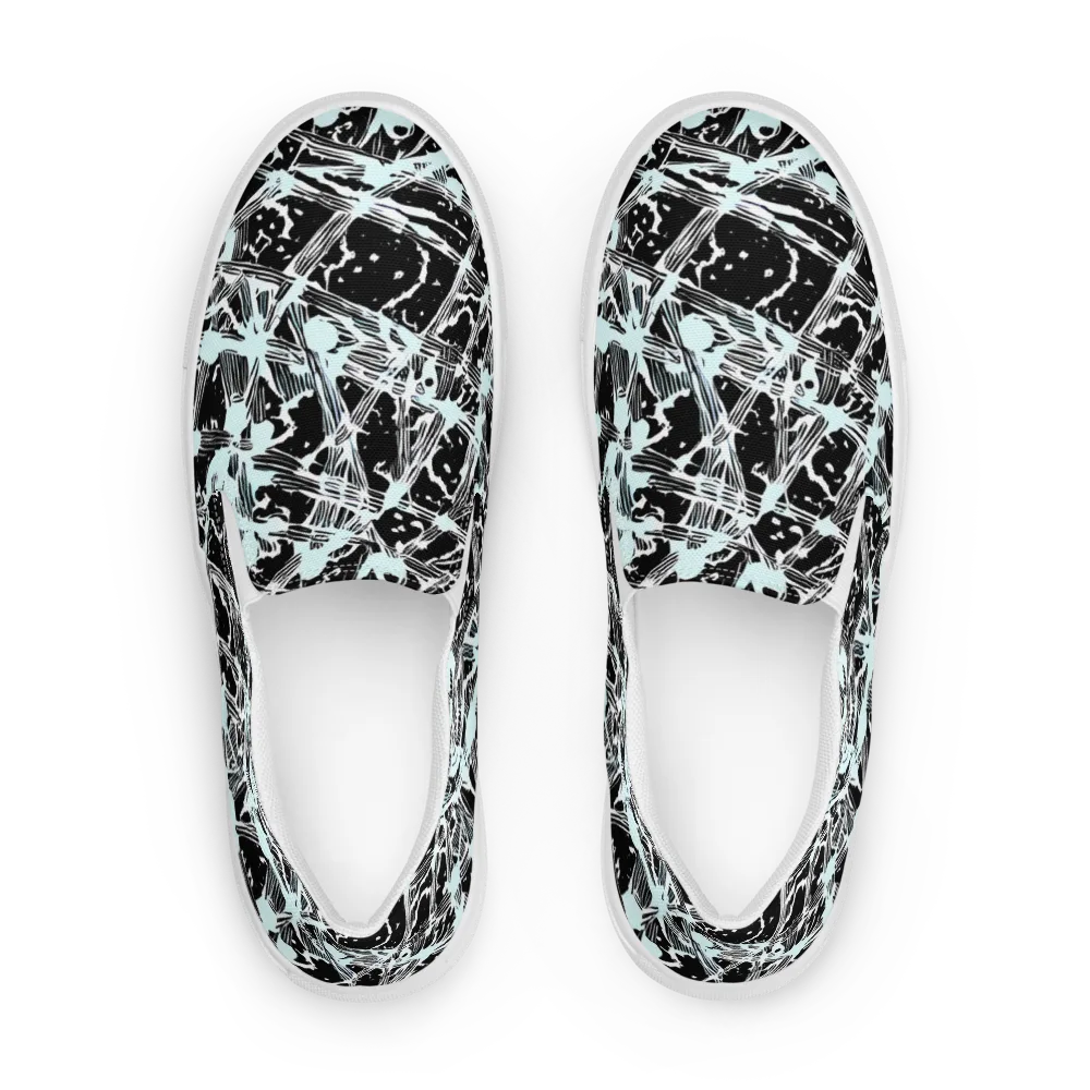 Polar Static on Women's Slip-On Canvas Shoes — Front