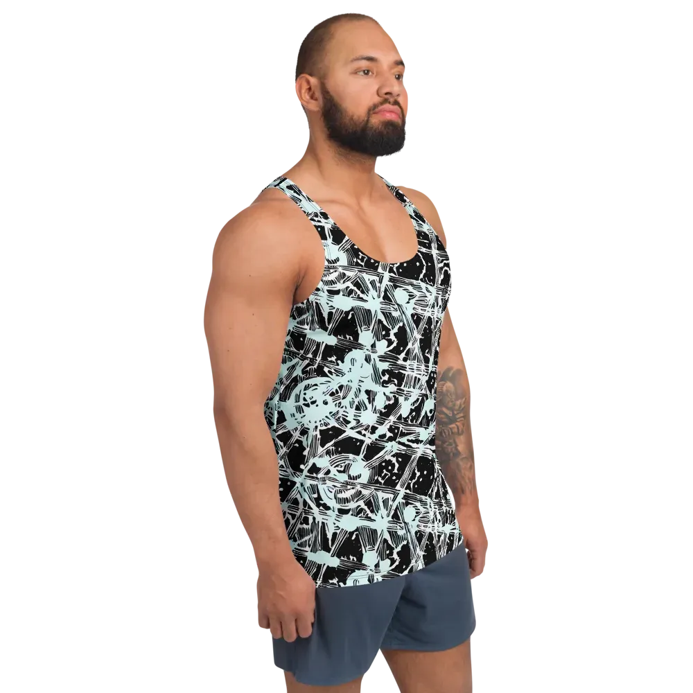 Polar Static on Men's Tank Top — Right Front