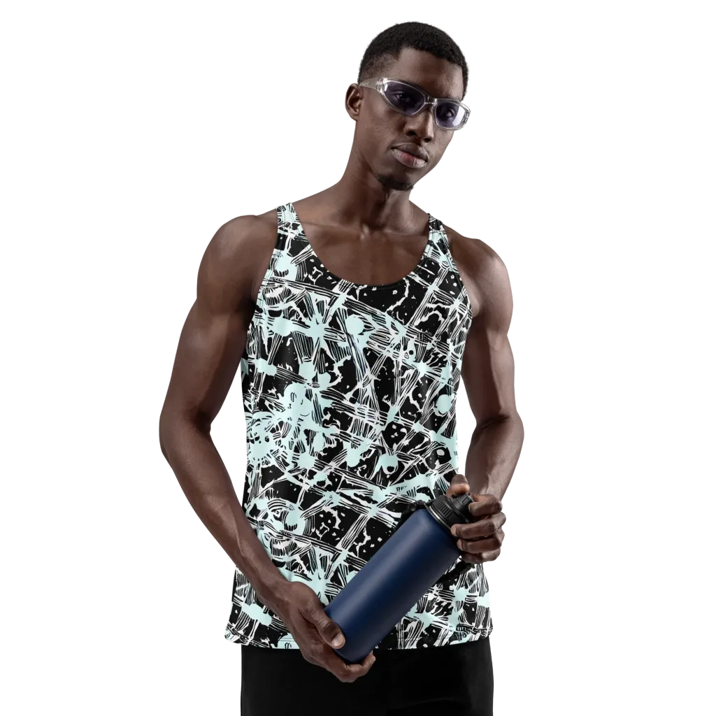 Polar Static on Men's Tank Top — Front