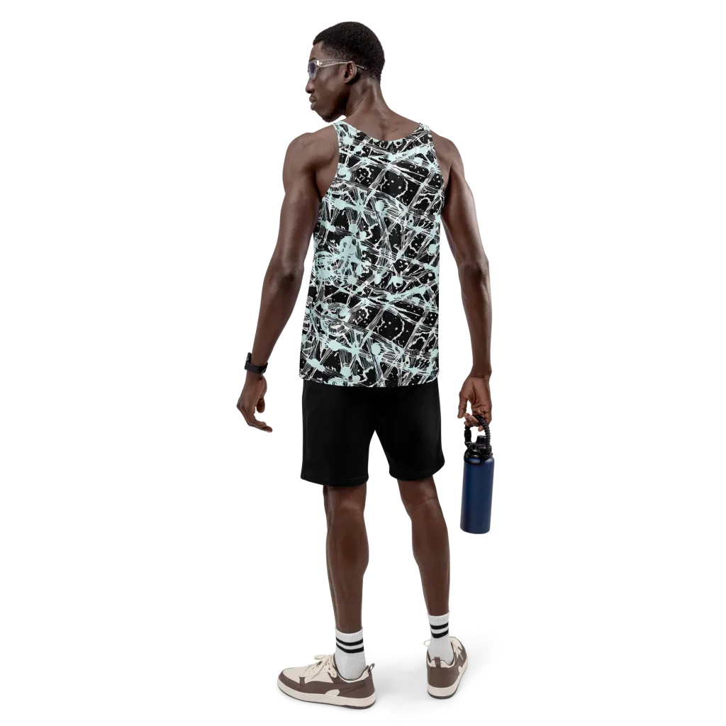 Polar Static on Men's Tank Top — Back