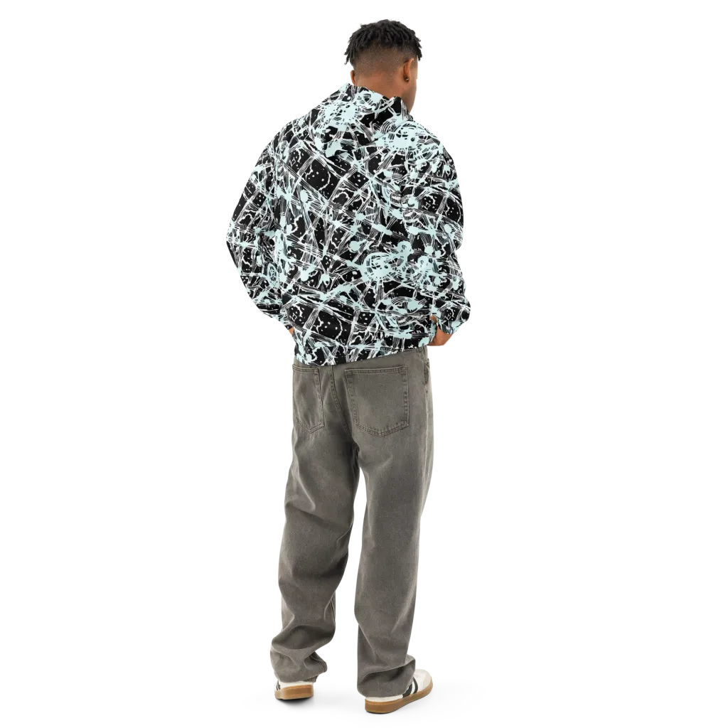 Polar Static on Cotton Hoodie — Back