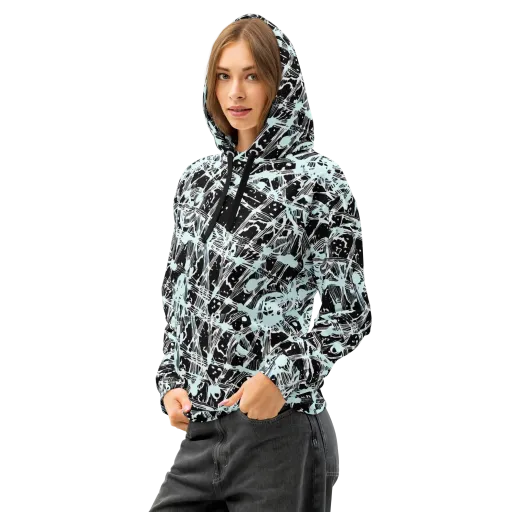 Polar Static on a Cotton Hoodie