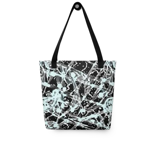 Polar Static on a Tote Bag