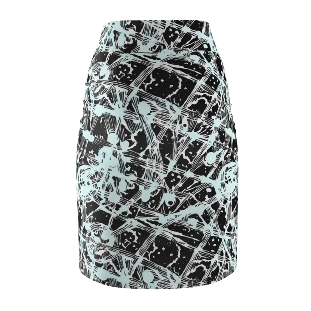 Polar Static on Pencil Skirt — Back