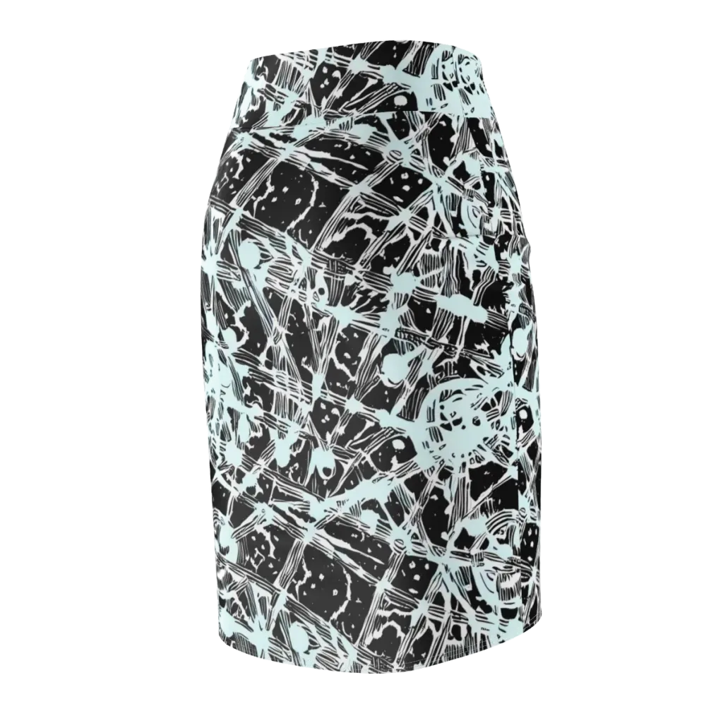 Polar Static on Pencil Skirt — Back Side
