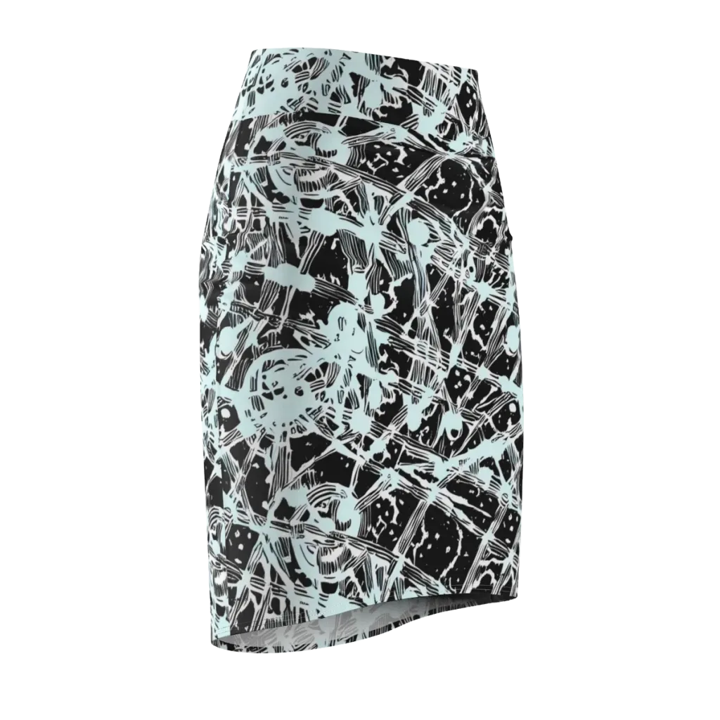 Polar Static on Pencil Skirt — Front Side