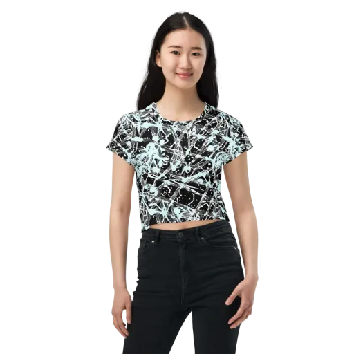 Polar Static on a Crop Tee