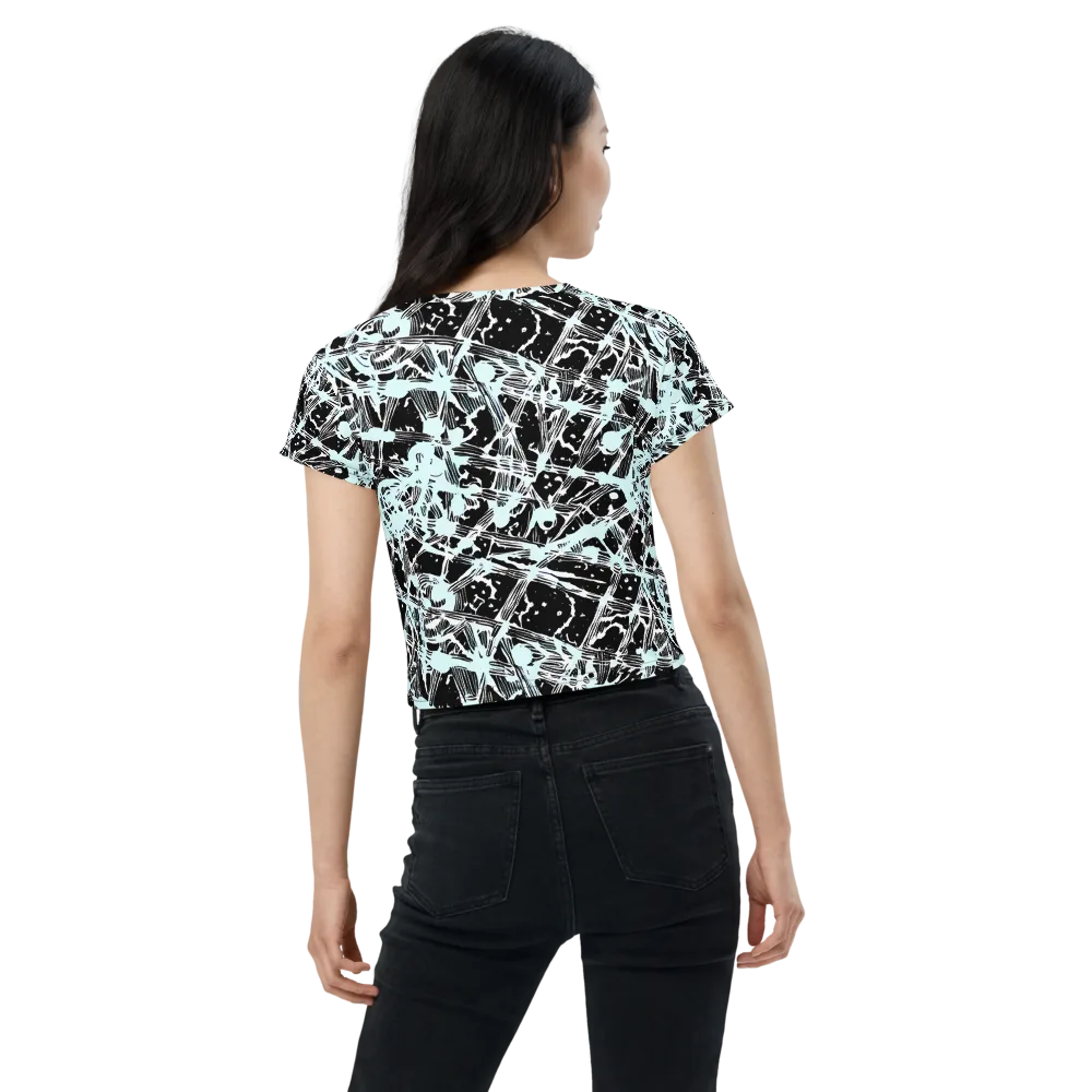 Polar Static on Crop Tee — Back