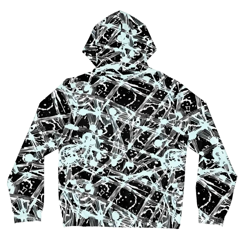 Polar Static on Women's Full-Zip Hoodie — Back